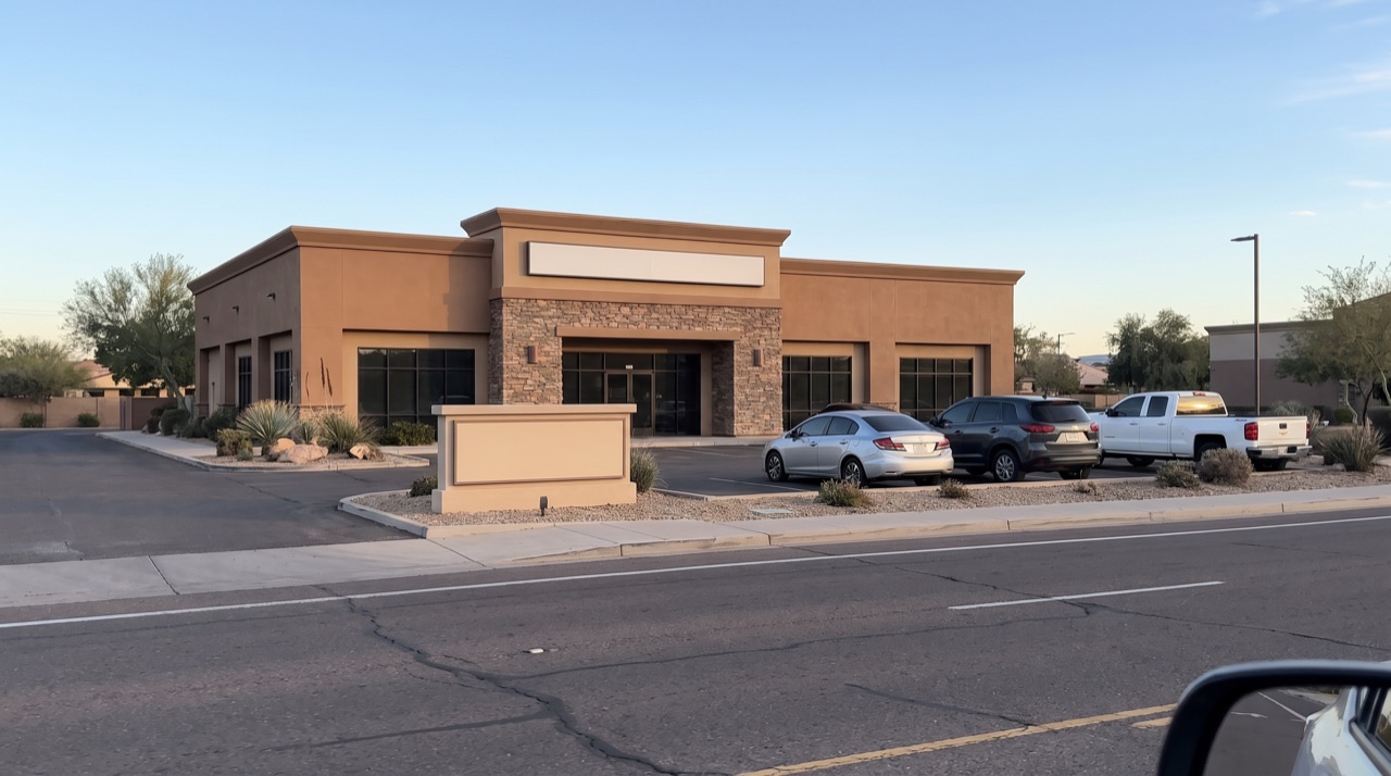 Street view of the sample building
